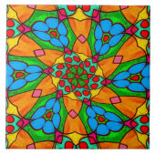 Carreau Motif de fleurs esthétiques (Devant)