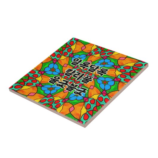 Carreau Motif de fleurs esthétiques (Côté)