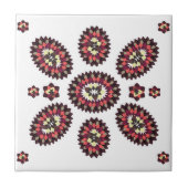 Carreau Motif de fleurs Mandala (Devant)