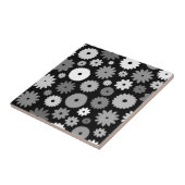 Carreau Motif de fleurs monochromes (Côté)