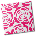 Carreau Motif de fleurs rose moderne<br><div class="desc">Cette impression florale rose moderne et éclatante ressemble à un rose abstrait. La chose cool est que l'arrière - plan est transparent, vous pouvez donc choisir n'importe quelle couleur arrière - plan pour changer l'aspect général. Jetez un oeil à la galerie de photos pour quelques exemples de ce qu'il change!...</div>