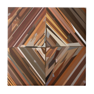 Carreau Motif de fond en bois diamant géométrique moderne