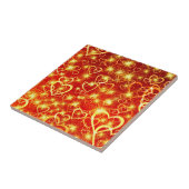 Carreau Motif de formes cardiaques-25622 (Côté)