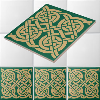 Carreau Motif de frise de nœuds celtiques
