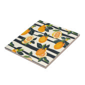 Carreau Motif de fruits d'agrumes avec Feuilles verts (5) (Côté)