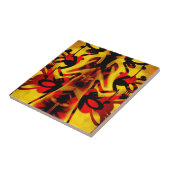 Carreau Motif de graffitis colorés (Côté)