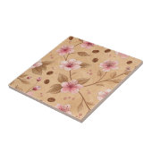 Carreau Motif de housse de café Fleur de Cerisier (5) (Côté)