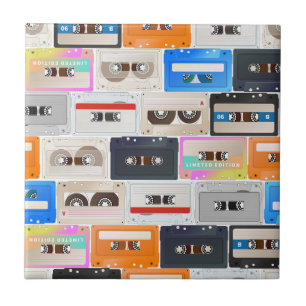 Carreau Motif de la casette rétro branchée des années 80