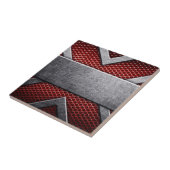 Carreau Motif de la plaque de métal (Côté)