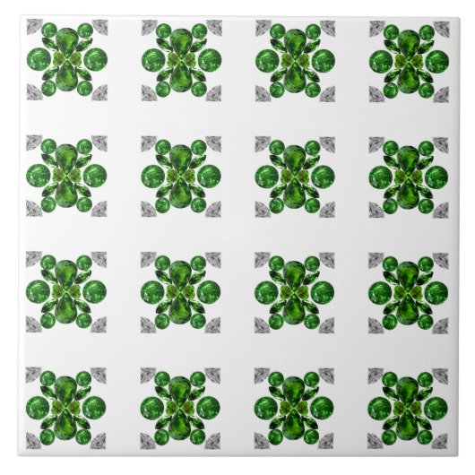 Carreau Motif de la tortue verte (Devant)