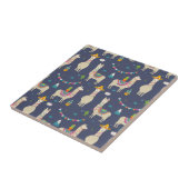 Carreau Motif de lama de célébration (Côté)