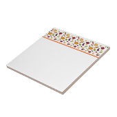 Carreau Motif de légumes mignons (Côté)