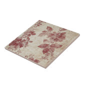 Carreau Motif de lin floral blush rustique (1) (Côté)