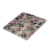 Carreau Motif de lin floral blush rustique (3) (Côté)