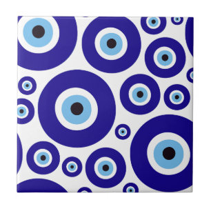 Carreau Motif de l'œil maléfique, Œil grec, Œil turc, Naza