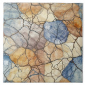 Carreau Motif de marbre de ton terrestre (Devant)