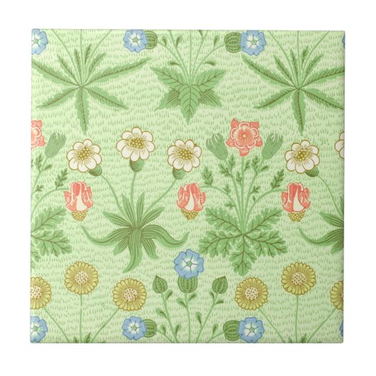 Carreau Motif de marguerite de William Morris (Devant)