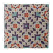 Carreau Motif de mosaïque géométrique complexe à look de p (Devant)