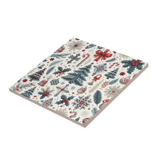 Carreau Motif de Noël (Côté)