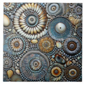 Carreau Motif de Noël bleu (Devant)