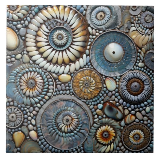 Carreau Motif de Noël bleu (Devant)