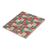Carreau Motif de Noël en patchwork de campagne (Côté)