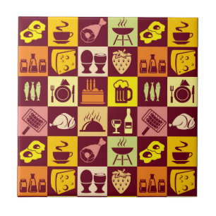 Carreau Motif de nourriture