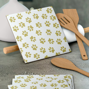 Carreau Motif De Pailles, Pailles De Chien, Pâtes D'Or