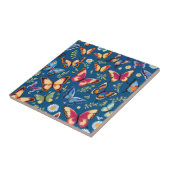 Carreau Motif de papillons colorés (Côté)