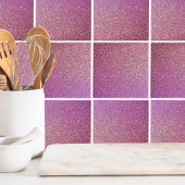 Carreau Motif de Parties scintillant rose fille