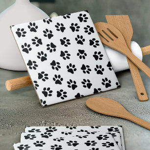 Carreau Motif De Pâtes, Paniers De Chien, Paniers Noirs