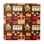 Carreau Motif de pizza (Devant)