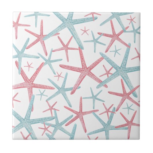 Carreau Motif de plage côtière nautique (Devant)