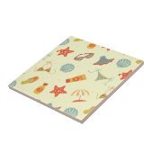 Carreau Motif de plage d'été (Côté)