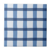 Carreau Motif de plaid bleu et blanc (Devant)