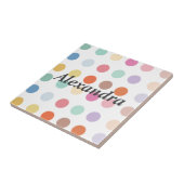 Carreau Motif de points multicolores (Côté)