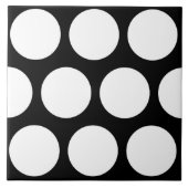 Carreau Motif de points noirs et blancs (Devant)