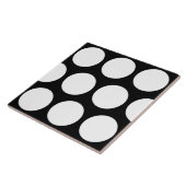 Carreau Motif de points noirs et blancs (Côté)