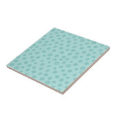 Carreau Motif de points sarcelle (Côté)