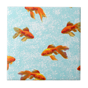 Carreau motif de poisson rouge