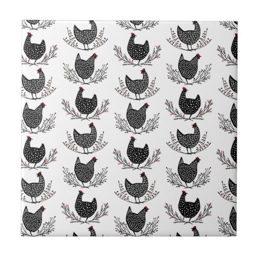 Carreau Motif de poulet sans soudure (Devant)