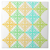 Carreau Motif de punch d'été art déco rétro (Devant)