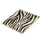 Carreau Motif de rayures d'impression de peau de zèbre (Côté)