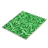 Carreau Motif de saule de William Morris, vert de jade (Côté)