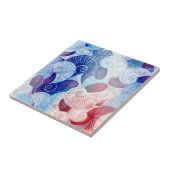 Carreau Motif de scène de coquillages (Côté)