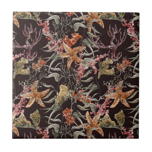 Carreau Motif de Shabby Sea Life (Devant)