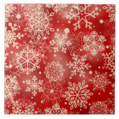 Carreau Motif de snowflakes (Devant)