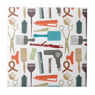 Carreau Motif de soins capillaires