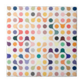 Carreau Motif de structure moléculaire (Devant)