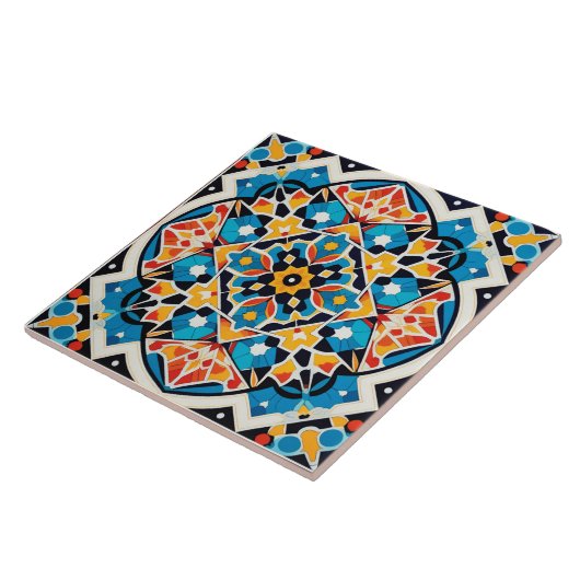 Carreau motif de style cool marocain (Côté)